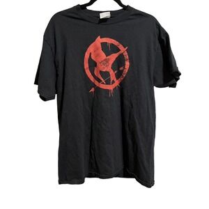 Shirt HUNGER GAMES Mockingjay 2 Promo Official LionsGate Cast & Crew Sz Large